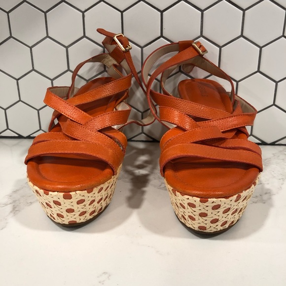 ROSEGOLD | ADDY ORANGE WEDGES - Picture 4 of 9